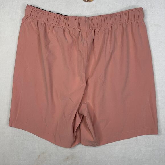 Free Fly Shorts Mens Large Orange Dusk Breeze 6 Inseam UPF 50 Quick Dry Stretch - Picture 4 of 9